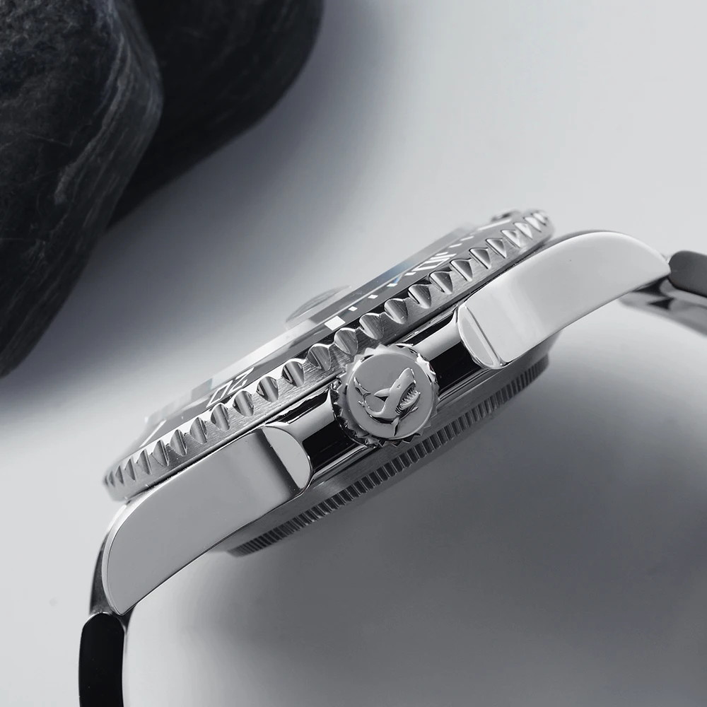 Tanie San Martin Diver duch wody luksusowe szafirowe mężczyźni automatyczne mechaniczne zegarki ceramiczna ramka szkiełka zegarka 20Bar Luminous okno daty