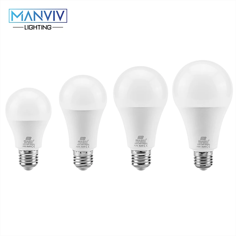 

LED Lamp E27 LED Light Bulb 5W 9W 12W 15W 18W 220V 110V High Brightness Lamp Cold White Warm White Lampada Ampoule Bombillas LED