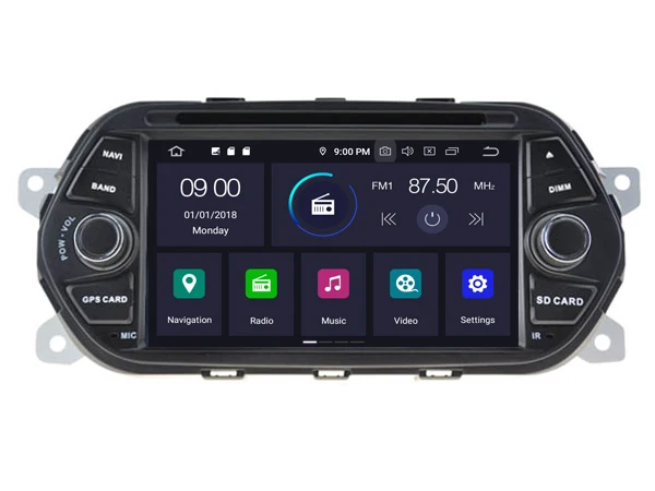 Best DE STOCK!!! AVGOTOP Android 9.0 4GB+64GB CAR DVD PLAYER for FIAT TIPO EGEA 2015-2017 IPS HD Screen NAVIGATION 7