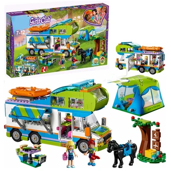 

Girl Friends Series Mia's Camper Van Building Blocks Model Compatible With Friends 41339 Bricks Toys For Children Gift