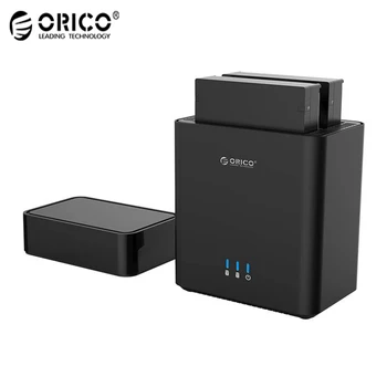 

ORICO DS Series 3.5 Inch Hard Drive Enclosure USB 3.0 to SATA HDD 20TB Max Support UASP 5Gbps 2 Bay External HDD Dock Station