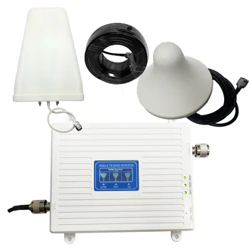 

GSM 3G 4G Cell Phone Booster Tri Band Mobile Signal Amplifier Cellular Repeater GSM DCS WCDMA 900 1800 2100 mhz