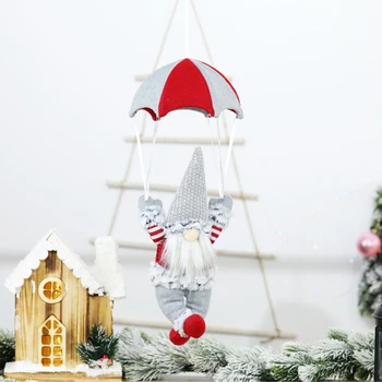 

Christmas Scene Decoration Christmas Faceless Skydiving Old Man Parachute Indoor Outdoor Party Christmas Decorations For Home