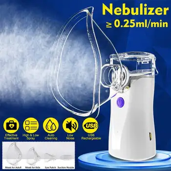 

Portable Ultrasonic Nebulizer Kit Portable Mini Handheld Inhale Respirator Health Care Children Adult USB Rechargeable Atomizer