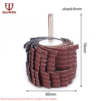 

Dremel Accessories 150-600Grit Sanding Flap Wheel 6mm Shank Sanding Grinding Sand Paper Shutter Wheel for Rotary Tool
