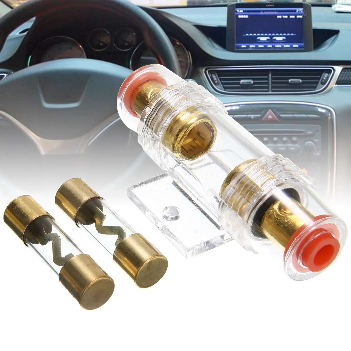Новое поступление 1 компл. Автомобильный аудио AGU Держатель предохранителя+ 30A 60A предохранитель 6 10 16 мм кабель для автомобиля стерео аудио автоматический выключатель встроенный