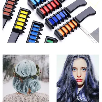 

Disposable Hair Dye Bar With Comb Set Temporary Bright Hair Dye Girl Washable Birthday Party Cosplay Diy