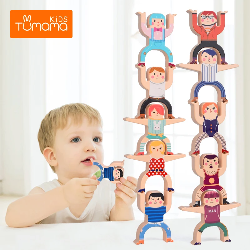 

DIY Multiplayer Cartoon Hercules Building Blocks Montessori Toys Parent-child Stacking High Game Balance Building Blocks toy