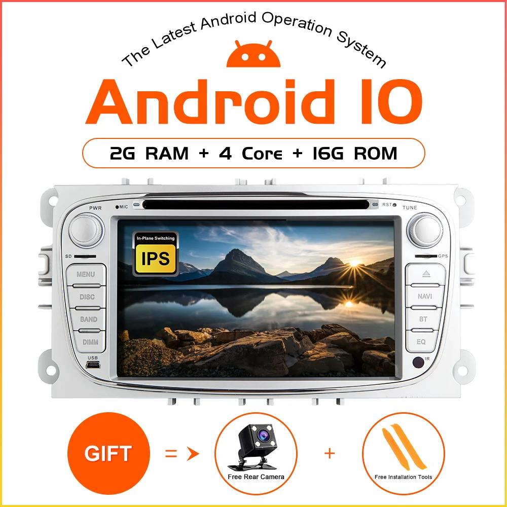 ZLTOOPAI Android 10 авто dvd-плеер для Ford Focus 2 S-Max C-Max Mondeo 4 Galaxy Kuga 2008-2010 автомобильный Радио gps