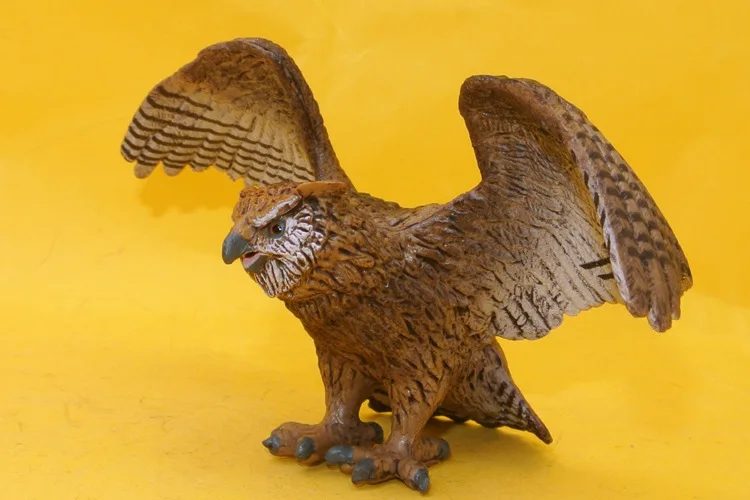 Model Wild Animal Model Set Owl Plastic Emulate Toy