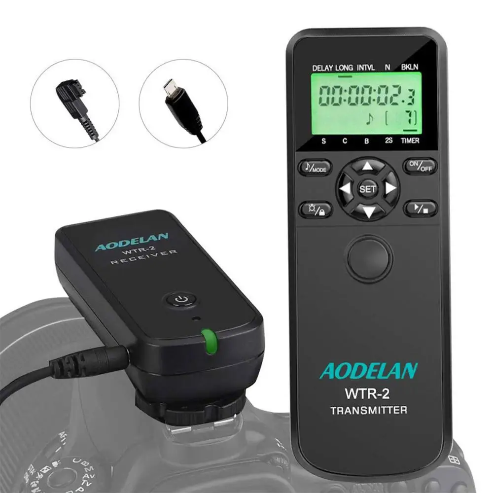 

AODELAN Camera Wireless Shutter Release Remote Control Timer for FUJIFILM X-H1,XF10,X-T20,X-T10,X-T100,X-A5,X-A3,X-A2,X-A1,X-A10