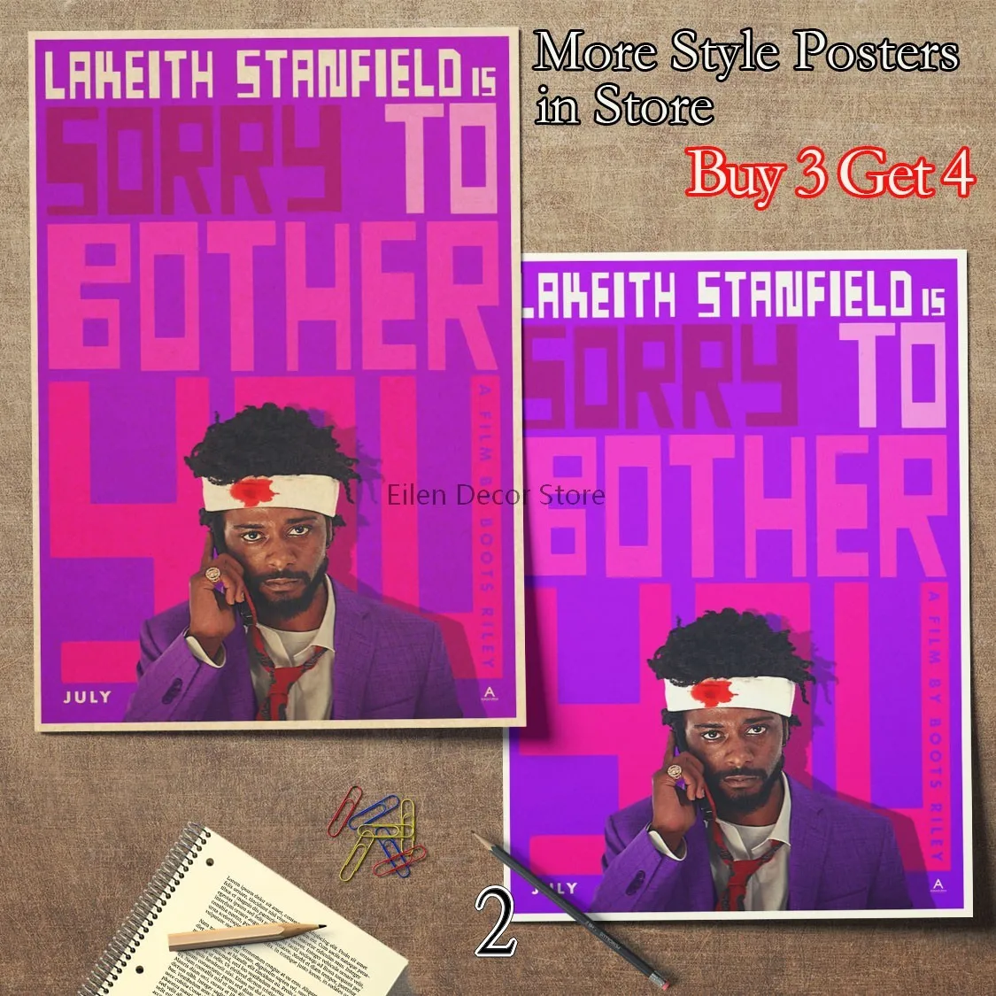 Sorry To Bother You Movie Poster Art Print Wall Picture Posters Prints Funny Wall Decoration Kraft Paper Poster 42x30cm Buy Online At Best Prices In Pakistan Daraz Pk