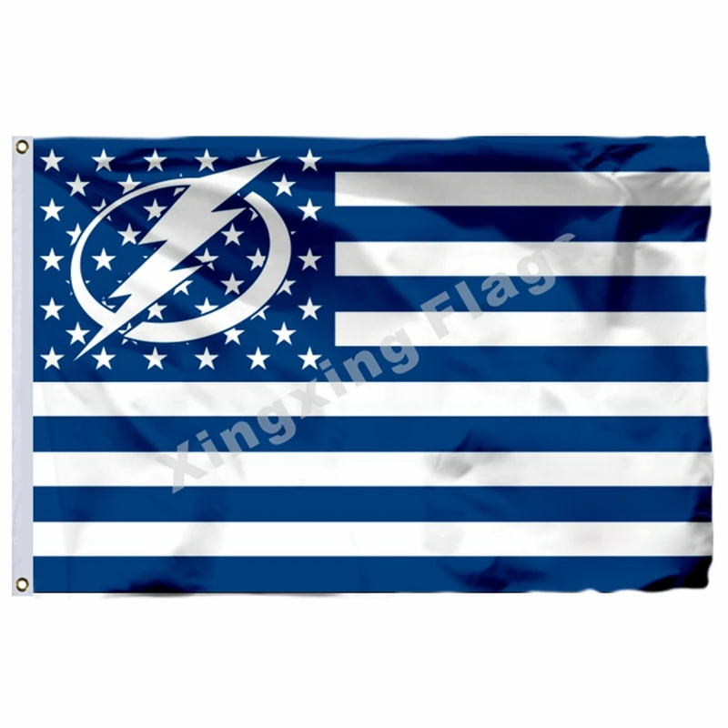 A1 Tampa Bay Lightning Кубок Стэнли флаг чемпионов 3ft X 5ft полиэстер баннер Летающий Размер № 4 90X150 см пользовательский флаг - Цвет: A1