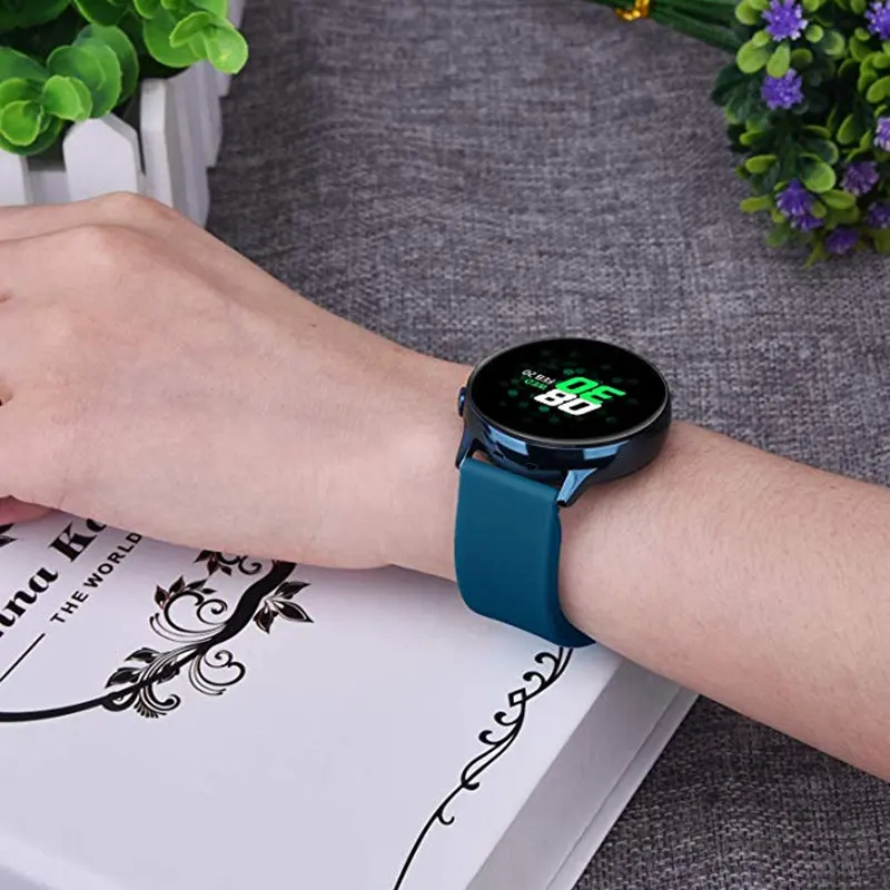 20 мм Mialnese силиконовый ремешок для samsung Galaxy Watch Active/Active 2/Galaxy Watch 42 мм/gear S2 Classic/Ticwatch 2/E/Vivoactive