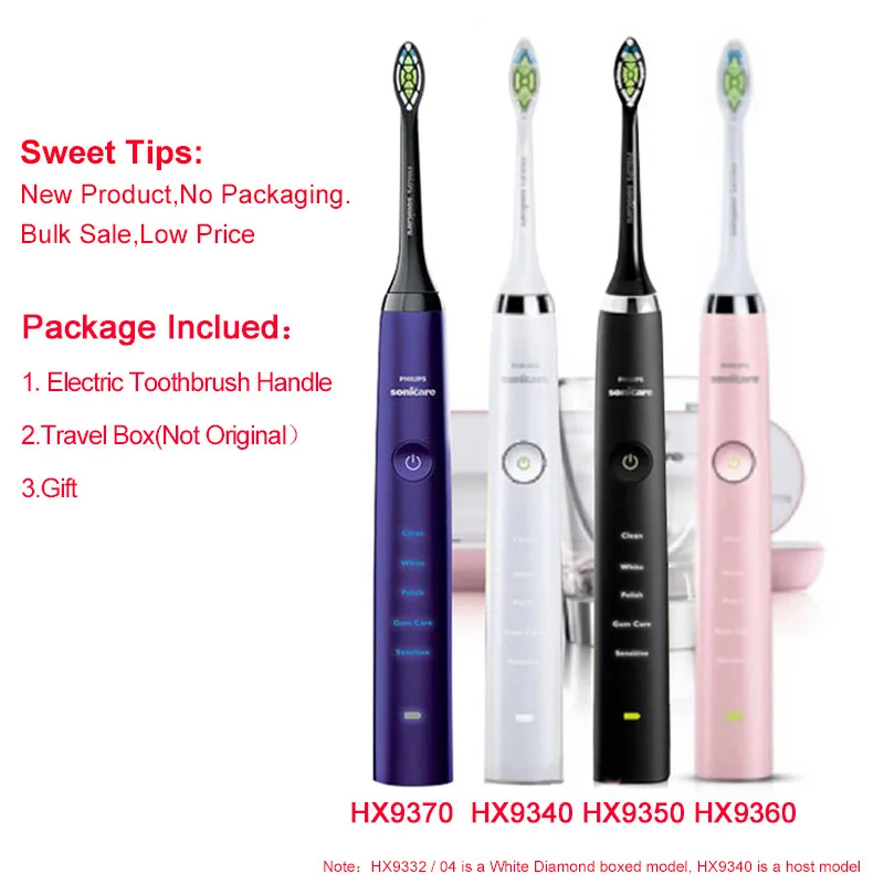 Новая ручка для зубной щетки Philips Sonicare Diamond Clean перезаряжаемая зубная щетка с