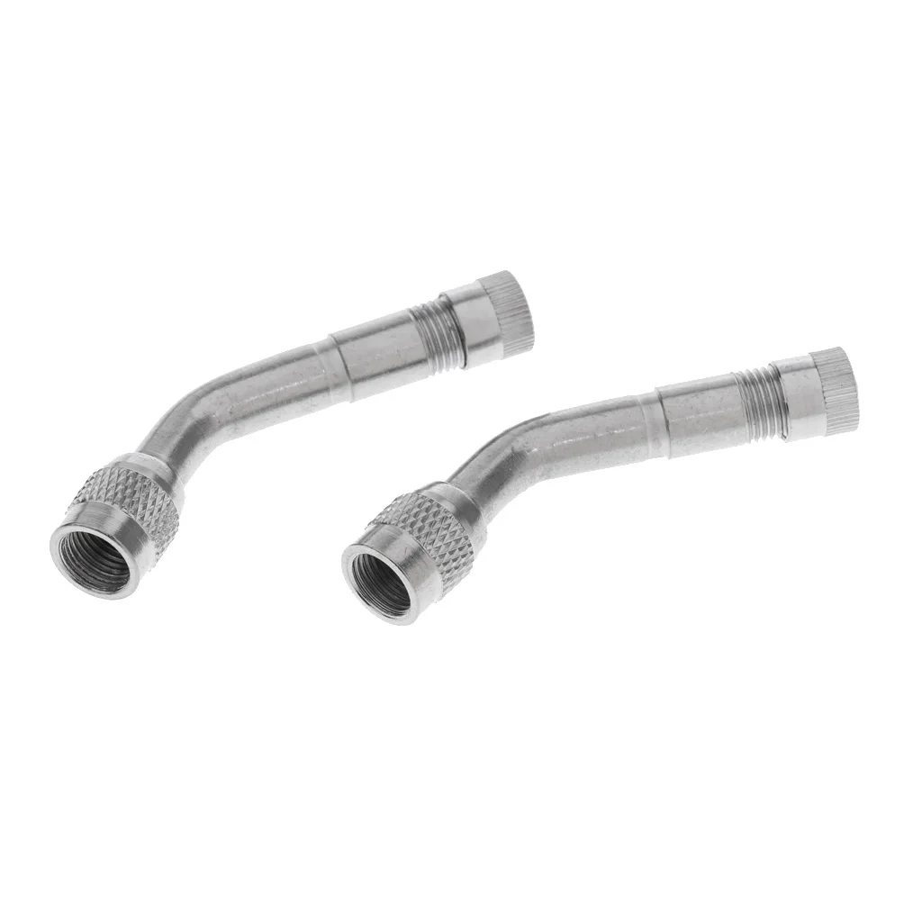 6 Pieces Tire Tyre Valve Stem Adapter Extension Stems Extender 45Degree 90Degree 135Degree for Cars Trucks Bikes Scooters