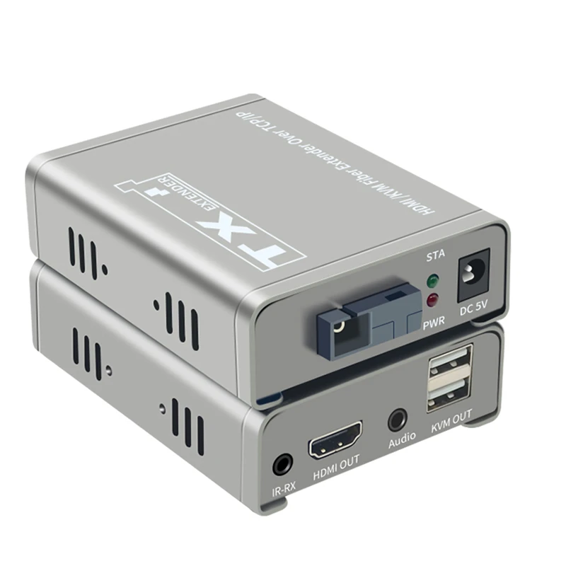 20km Hdmi Kvm Extender Over Optic Fiber Hdmi Usb Kvm Extender