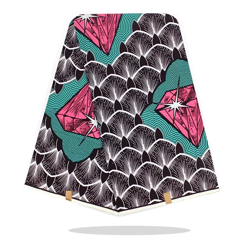 

Nigerian Style Party Dress Sewing Materials 100%Cotton Fabric Veritable African Ankara Wax Dye Print Fabric By The Yards RV09-82