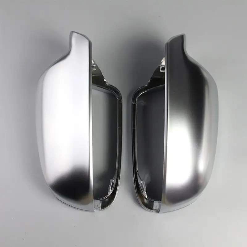 2x Матовый Хром ABS боковое зеркало крышка крышки корпуса для Aodi A3 A4 A5 B8.5