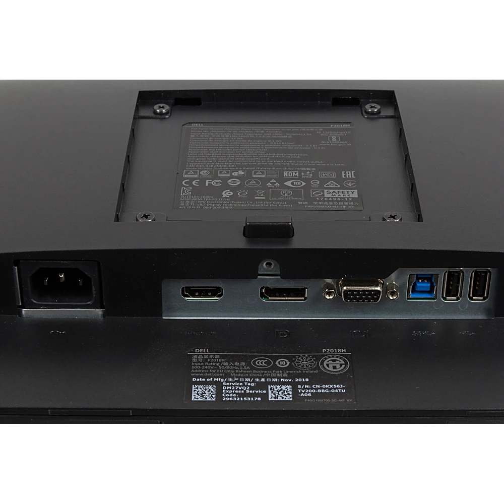 Монитор Dell 19.5" P2018H черный TN LED 5ms 16:9 HDMI DisplayPort Mat HAS Pivot 1000:1 250cd USB
