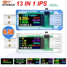 USB Tester Current Voltage Indicator Electric Ammeter Power Meter Charge Indicator DC Digital Multimeter Voltmeter Wattmeter