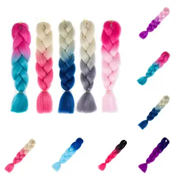 

Artificia Multicolor Long Synthetic Gradient Twist Braiding Ponytail Hair Extension