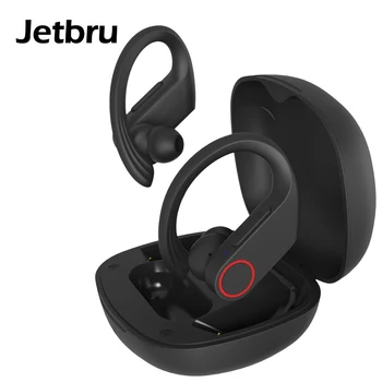 

Jetbru Wireless Earphones Waterproof 3D stereo Bluetooth Earphone TWS HIFI Running Headset Support iOS Android Phones HD Call