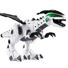 Juguete electrónico grande para caminar, dragón de juguete, respiración de fuego, Spray de agua con sonido ligero, dinosaurios mecánicos, modelo de juguetes para niños
