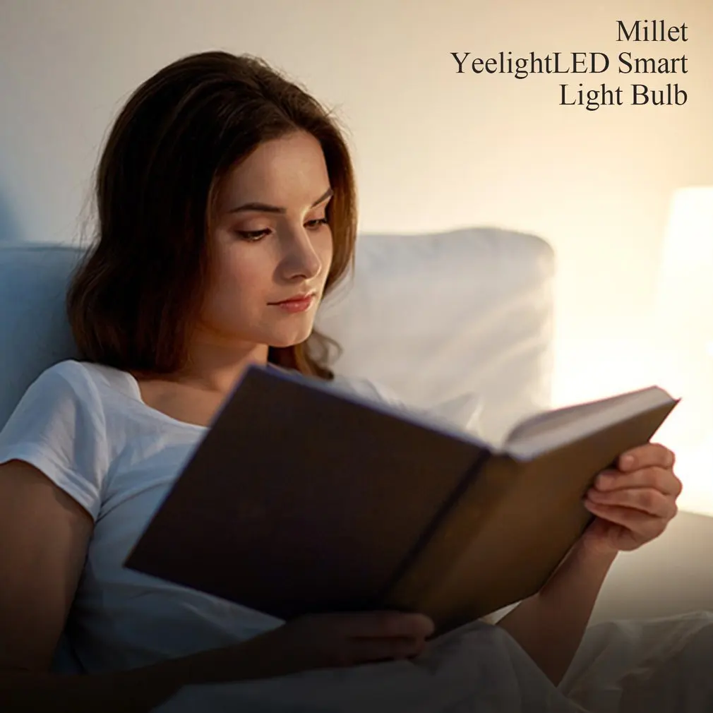 [Английская версия] умный светодиодный светильник Xiao mi Yeelight цветной 800 люмен 10 Вт E27 лимонный смарт-светильник для mi Home App белый/RGB опция