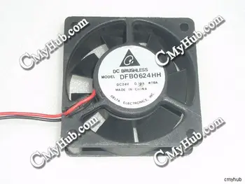 

For DELTA ELECTRONICS DFB0624HH *TBA DC24V 0.16A 6025 6CM 60mm 60x60x25mm 3pin Cooling Fan