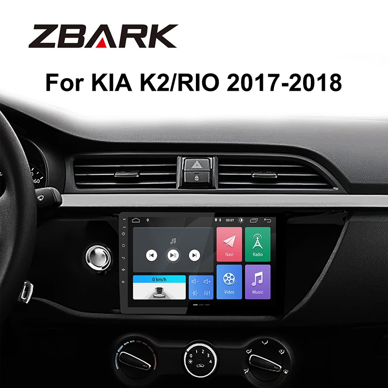 Top 10.1 inch Android9.0  RAM 2GB Car Radio Stereo Multimedia Player gps Bluetooth for KIA RIO K2  2017 2018 NO DVD TK0159 1