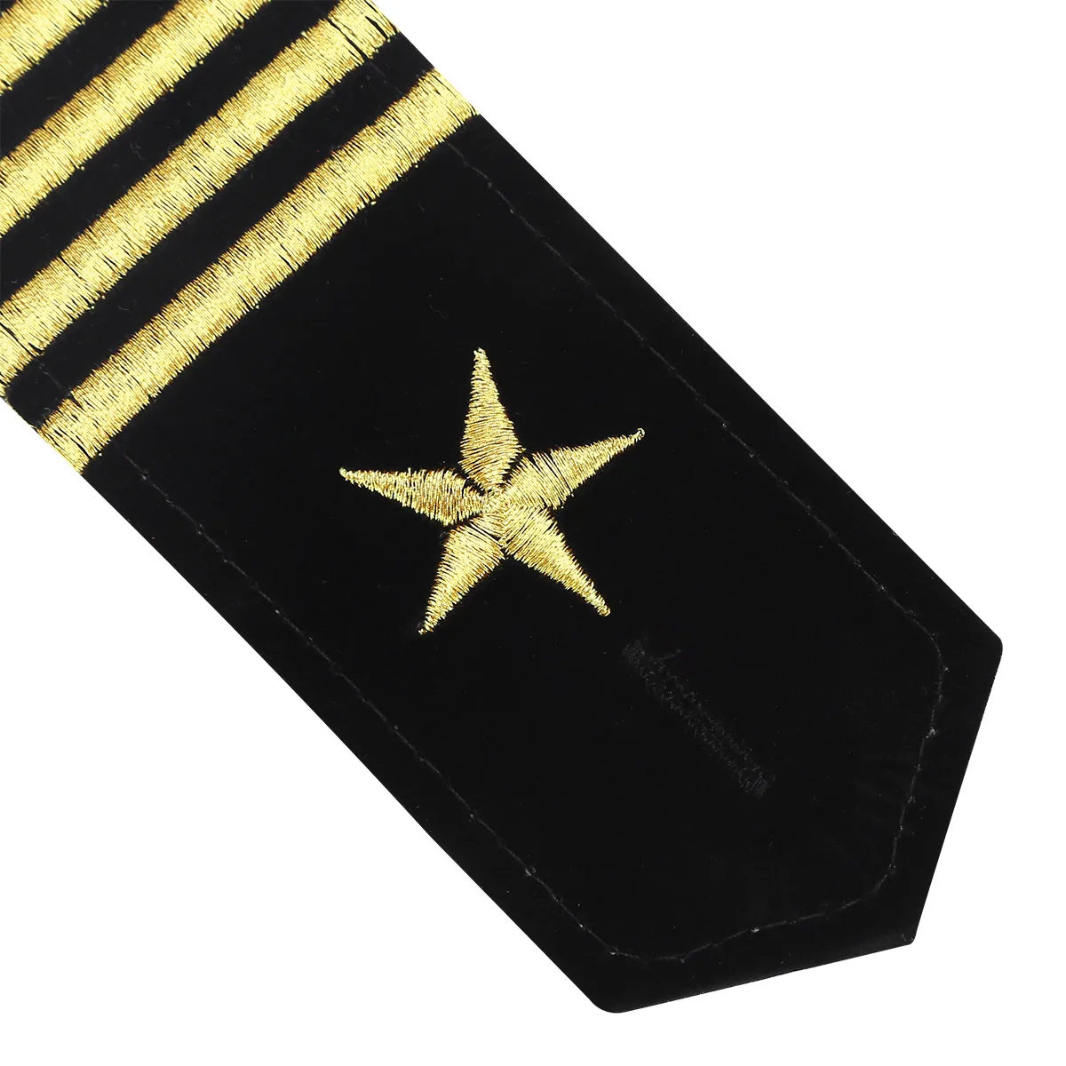 1 пара наплечных щитов значки Профессиональный пилот моряк Униформа эполеты Золотая вышитая звезда эполеты DIY Одежда эполеты