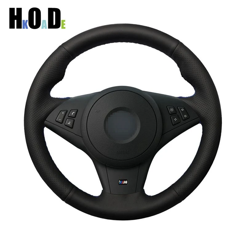 

Hand-stitched Artificial Leather Car Steering Wheel Cover For BMW M5 E60 E61 (Touring) M6 E63 E64 2005 - 2010 Car Accessories