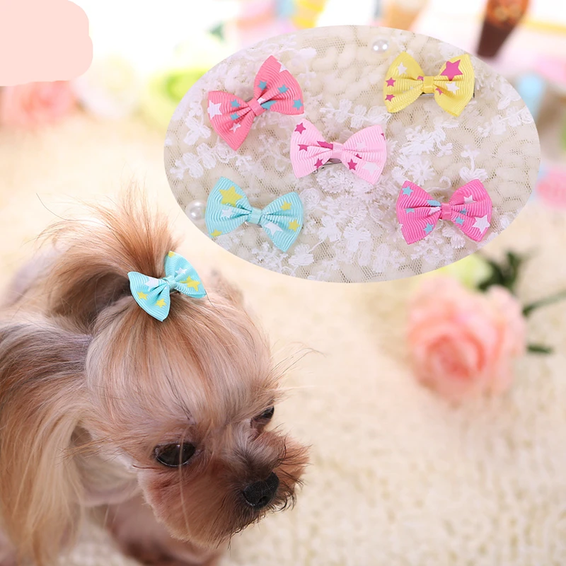 Kosiyi 3 Pieces of Diamond Fashion Dog Love Princess Hair Clips Suitable for Long-Haired Dogs Pet Hair Clips Pet Grooming Accessories Rhinestone Girl Bow Crown Pet Accessories 