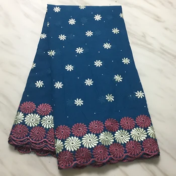 

2020 Wisely choose high quality embroidered African Swiss voile lace soft cotton Nigerian George garment sewing cloth with stone