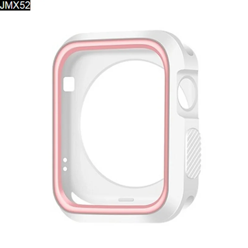 Силиконовый ремешок+ чехол для Apple Watch 5 4 3 2 1 чехол для Iwatch 38 мм 40 мм 42 м 44 мм ремешок для Apple Watch аксессуары - Цвет ремешка: DD