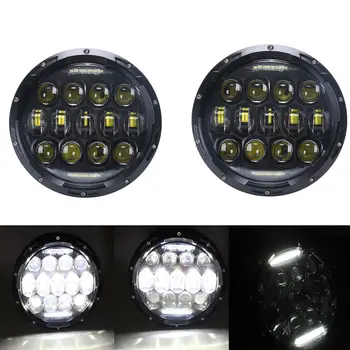 

2PCS 7 Inch Round LED Headlights 12V 24V For Suzuki Samurai Lada 4x4 urban Niva For Jeep Wrangler JK TJ For Hummer H1 H2