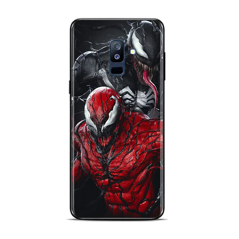 silicone cover with s pen Phone Case For Samsung A8 A9 Star A7 A9 A6 Plus 2018 A3 A5 2017 2016 A750 A6S A8S Marvel-venom- Black Soft Cover kawaii phone cases samsung Cases For Samsung