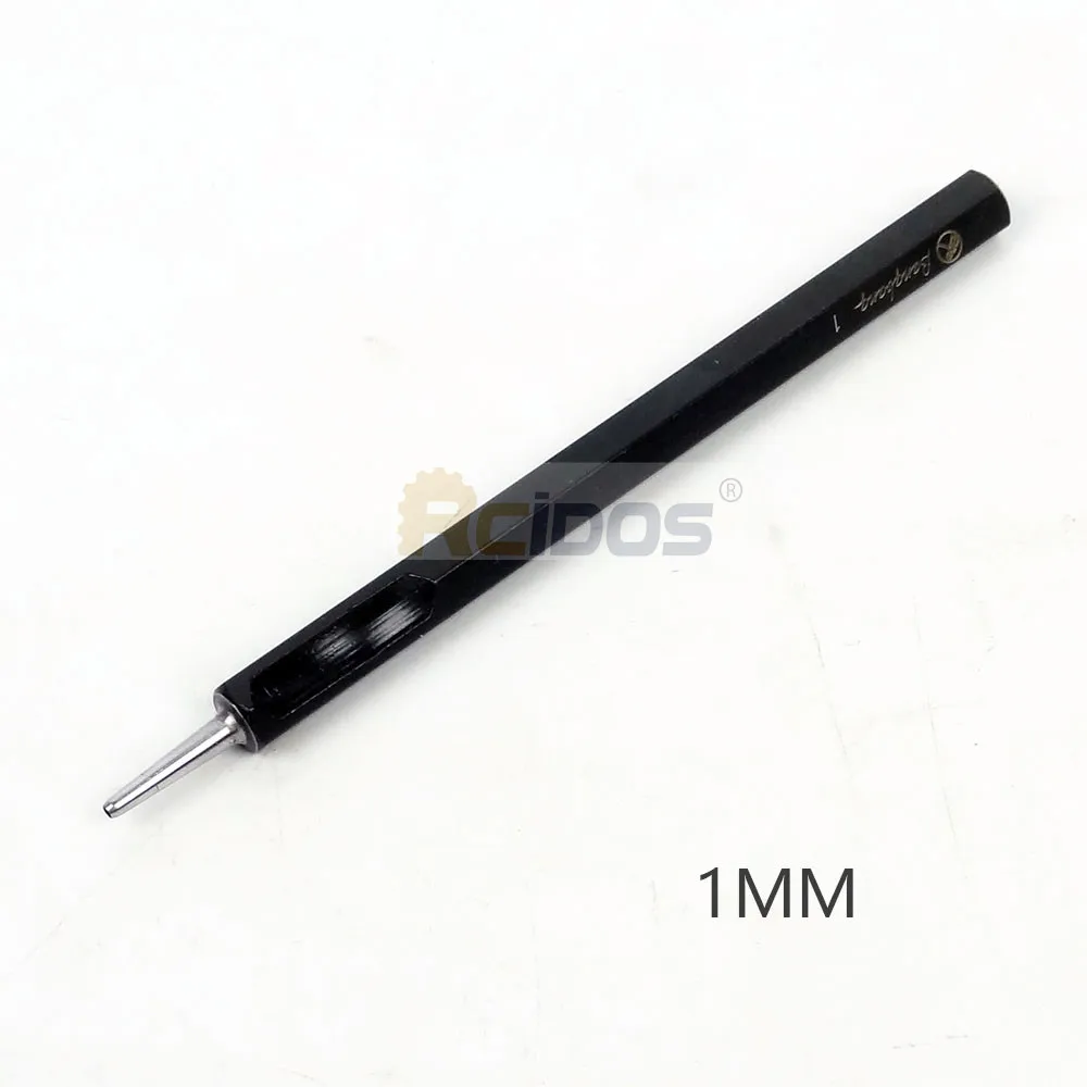 Dia 1MM 1pcs RCIDOS Шестигранная форма DC53 стальная ручка кожаный ремень круглый дырокол, диаметр 1/1. 5/2/2,5/3/3,5/4/4,5/5/6/7/8/9/10 мм, 1 шт. цена - Цвет: Dia 1MM 1pcs