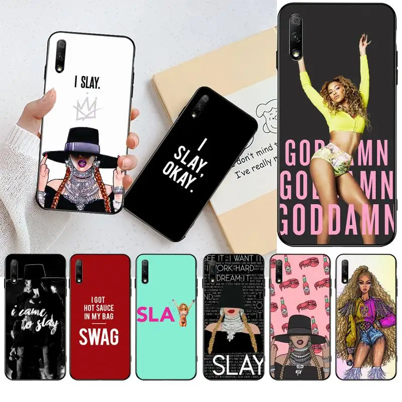 Чехол Beyonce I slay для телефона Huawei Nova 6se 7 7pro 7se honor 7A 8A 7C Prime2019 | Мобильные телефоны и