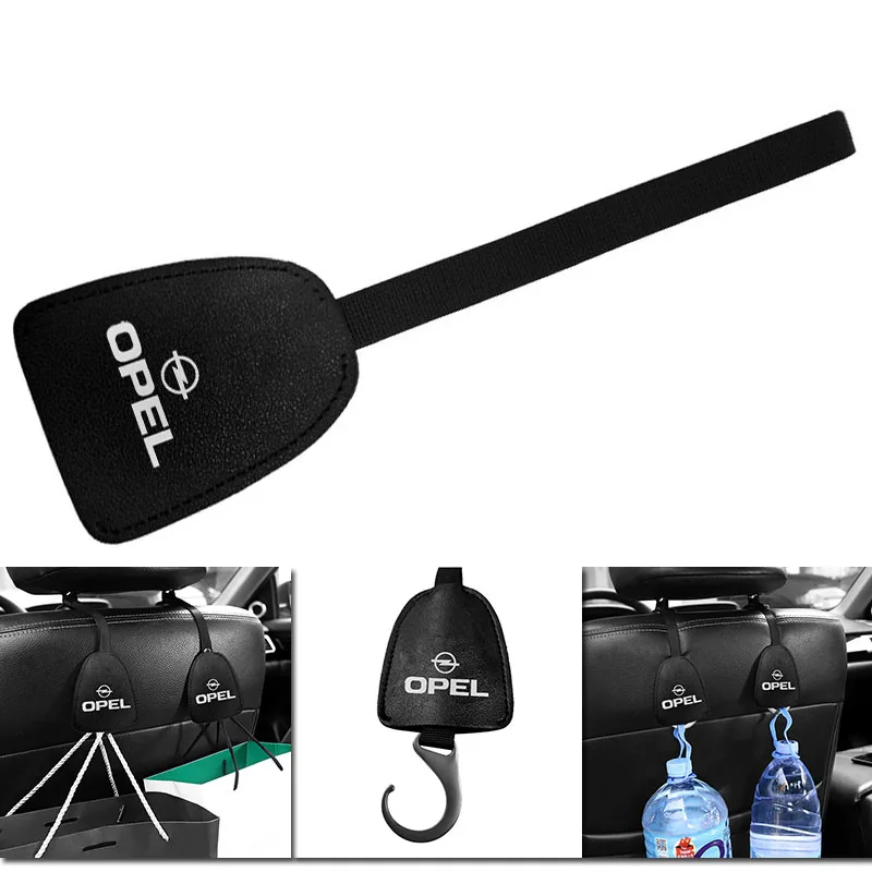 

Leather Metal Car Seat Back Hook Headrest Hanger Holster Hook For Opel Astra H G J Insignia Mokka Zafira Corsa Vectra C D