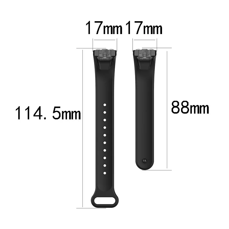 Samsung Galaxy Fit SM-R370 Watchband Replacement Multiple Colour Straps Nail Buckle Plastic Shrapnel Silicone Watch Band