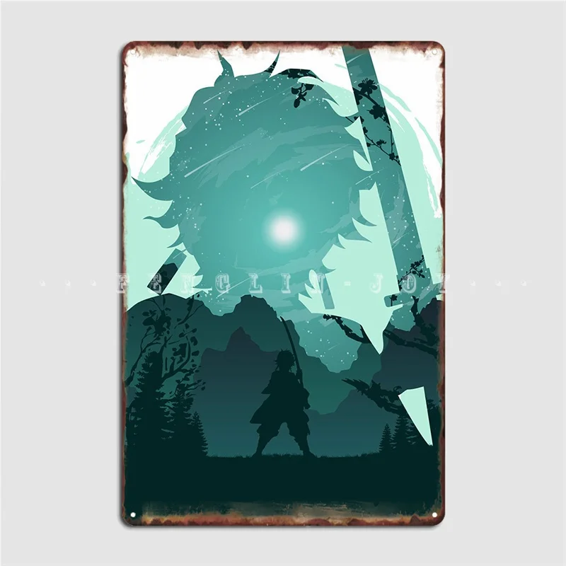 

Tanjiro Demon Slayer Metal Plaque Poster Pub Living Room Designing Plates Tin Sign Posters