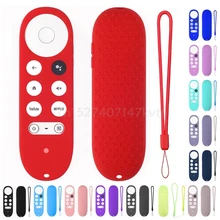 Funda de silicona a prueba de golpes para Chromecast, funda protectora para mando a distancia de Google TV 2020, control remoto por voz, 2020