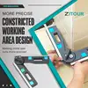 Zitour® Accurate Mitre Gauges for Mitre Saws Adjustable Angle Ruler Saw Protractor Ruler with Pencil Inclinometer Measuring Tool 2