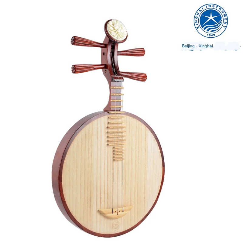 Xinghai yueqin lute string instrument 8212 African eucalyptus national musical instrument