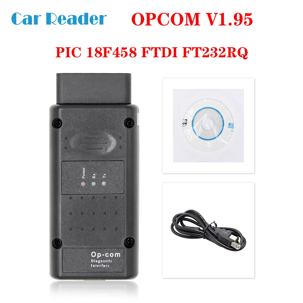 OP-COM 1,95 FTDI FT232RQ OPCOM V5 Для Opel PIC18F458 флэш-обновление прошивки CAN BUS OBD OBD2 сканер Автомобильный Диагностический авто инструмент