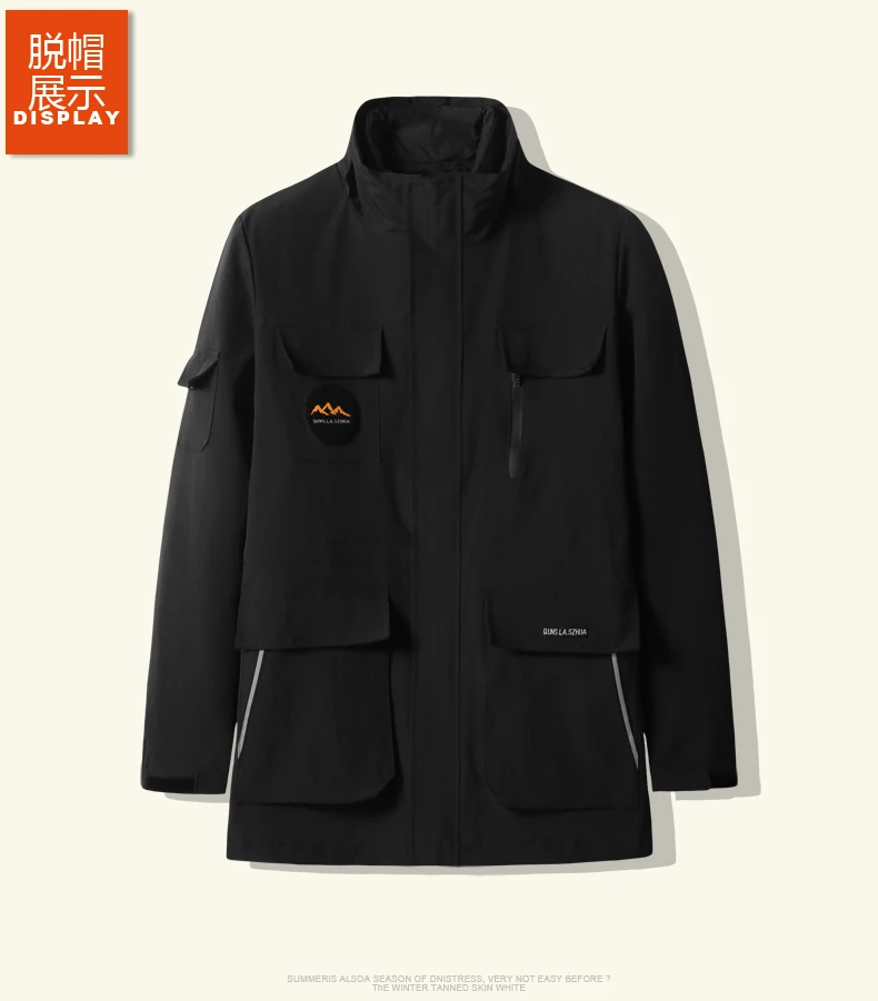 10XL 8XL 6XL 4X Men's Mountain Clothes 3-in-1 Systems Jacket And Coat Men Winter Warm Puffer Jacket Outdoors Sports Jacket 2 Pcs