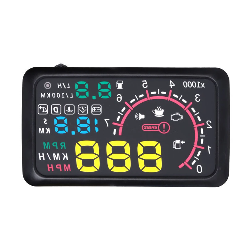 

Universal 5.5 Inch Car HUD Head Up Display OBDII Interface 5.5" KM/h & MPH Speed Warning System on-board computer