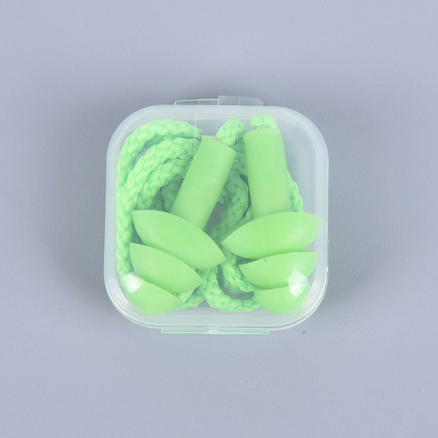 Comfort Earplugs Noise Reduction Silicone Soft Ear Plugs PVC Rope Earplugs Protective For Swimming For Sleep